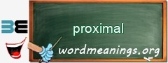 WordMeaning blackboard for proximal